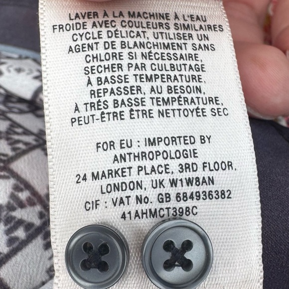 Anthropologie HD in Paris Red and Pink Blouse / 2 / Excellent condition - Picture 17 of 17